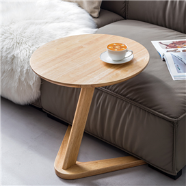 Easy Moveable Wooden Coffee Table Laptop Desk Side Table